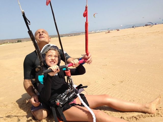 Dando clase de kite